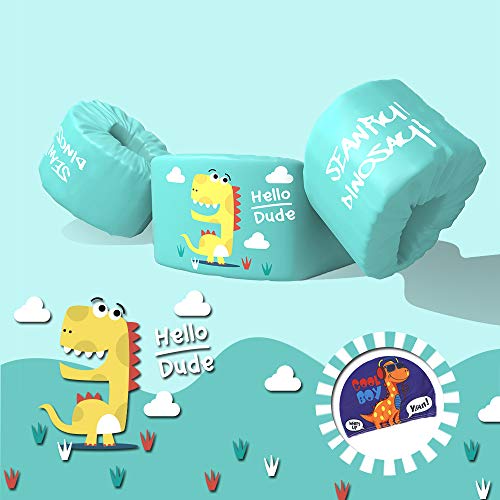 image for Seanrui Kids Pool Floats Swim Vest with Swim Cap and Storage Bag, Suit