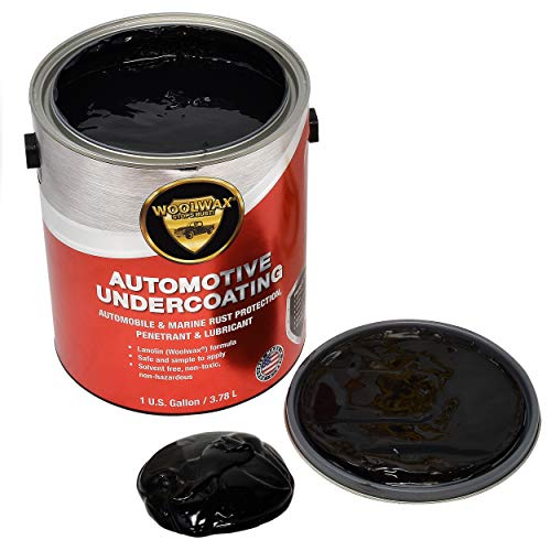 Woolwax Undercoating Protection, Rust Inhibitor and Prevention, Anti Corrosion Multi Purpose Penetrant and Lubricant Lanolin Formula, 1 Gallon Black Color