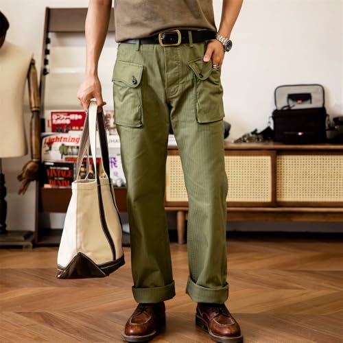 Red Tornado P-44 Men's Military Style HBT Cargo Pants Army Green2