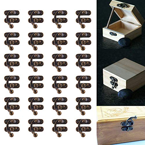 30 Piezas Candado de Bronce, BESTZY Conjunto de Pestillo de Caja Candado...