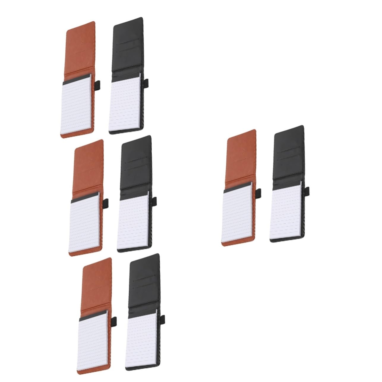Artibetter 4 Ensembles Cahier A5 Doublé Petit Cahier Spirale Liste Bloc-notes Faire Tout Petit Pour Planificateur Multipack Remercier Journal Gouverné Quotidien Mini Faux Cuir 2 Pièces * 4