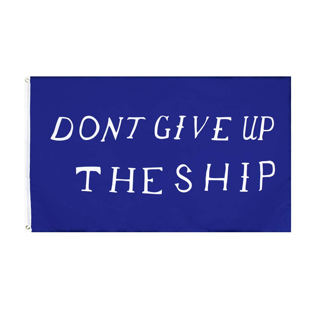 Large 3x5ft Flag DONT GIVE UP THE SHIP Dorm Man Cave History Navy USA Chesapeake