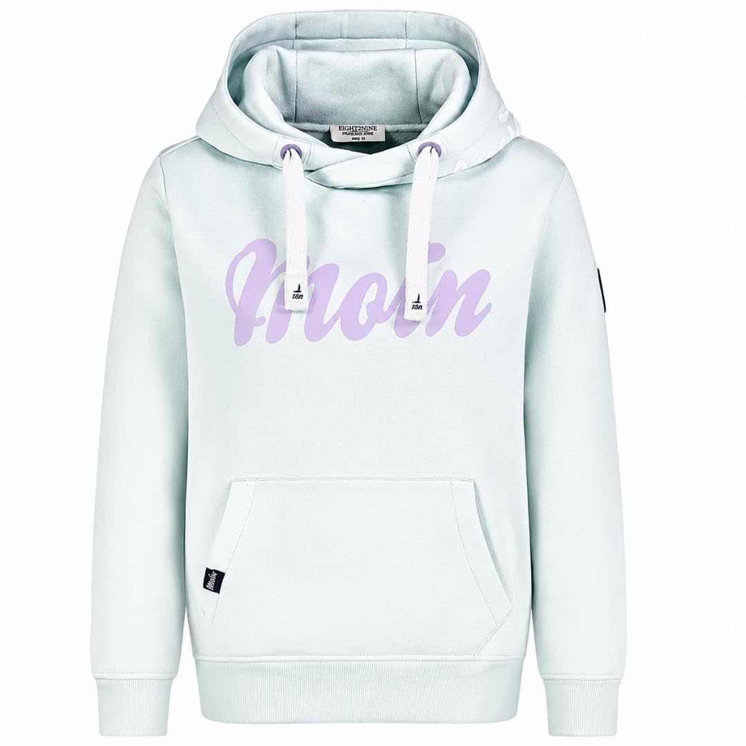 Sublevel Eight 2 Nine Damen Hoodie mit Kapuze, Motiv Moin, Nordsee Ostsee Design, Kapuzenpullover und Jacke mit oder ohne Reißverschluss