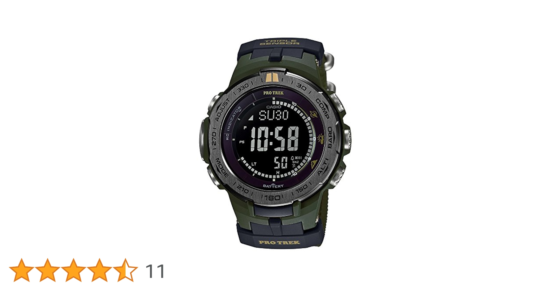 【美品】 CASIO カシオ プロトレック PRW 3100G メンズ　腕時計 PRW-3100シリーズ【デジタル】 - プロトレック - 腕時計 - CASIO