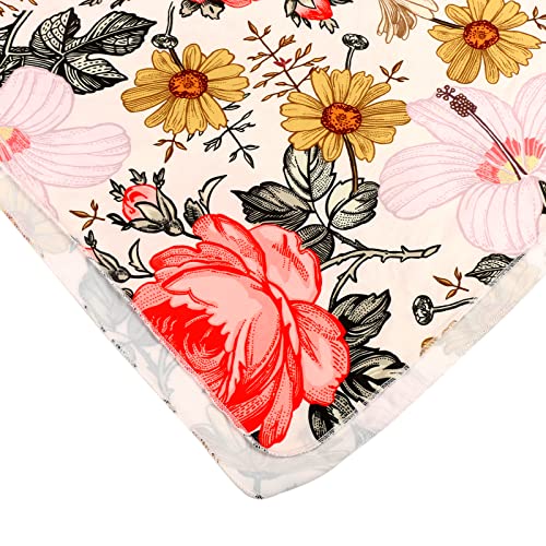 Image of Galabloomer Newborn Receiving Blanket Headband Set Baby Flower Swaddle