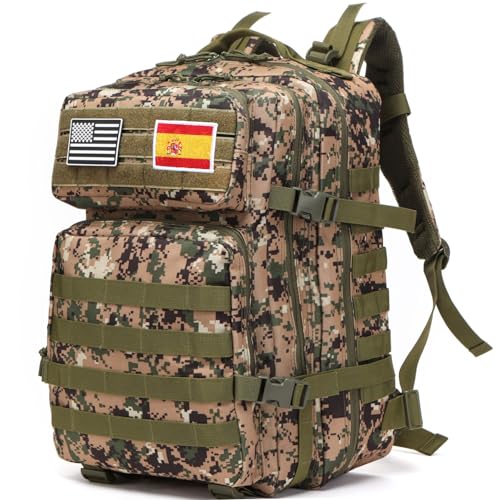 Gujoin Mochila De Pesca De 50 Litros Impermeable De Nailon Duradera,Mochila Deportiva Táctica Militar Al Aire Libre Mochilas De Senderismo Casual Camuflaje Verde Gujoin Mochila De Pesca De 50 Litros Impermeable De Nailon Duradera,Mochila Deportiva Táctica Militar Al Aire Libre Mochilas De Senderismo Casual Camuflaje Verde