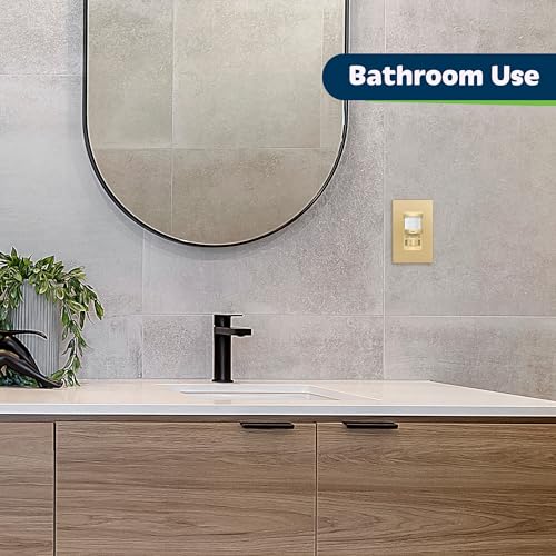 Image of TOPGREENER in Wall PIR Motion Sensor Light Switch, Need Neutral Wire, Gold