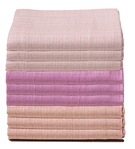 Clevere Kids Mulltücher | 9er-Pack | Pastellfarben | OEKO-TEX zertifiziert | doppelt gewebt | 70x80 (Set Mädchen)
