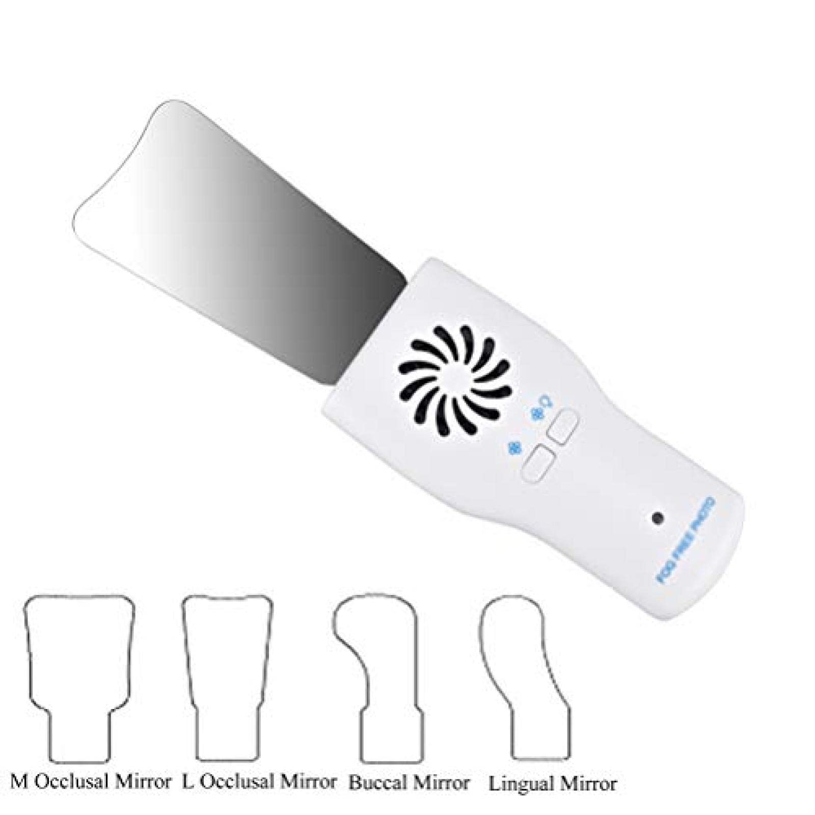 Specchi intraorali dentali, Imaging ortodontico Dentale Specchio Fotografico a LED Riflettore per obervazione di cavità in Acciaio Inossidabile ad Alta durezza Ortodontico Orale 56Sensaziona