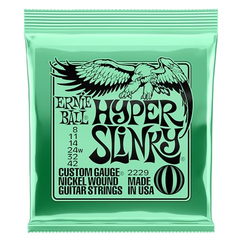 Image of Ernie Ball Hyper Slinky Nickel Wound Electric Guitar Strings, 8-42 Gauge (P02229)