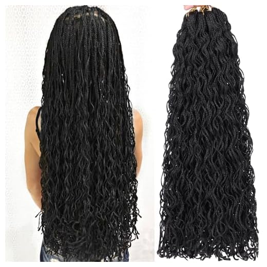 RuiYok 240 Strands Micro Box Braids Crochet Hair 18 Inch Curly ZiZi Box Braids Natural Black Micro Locs with Curly Ends 8 Packs Sister Locs Mini Locs Crochet Hair Braiding for Women #1B