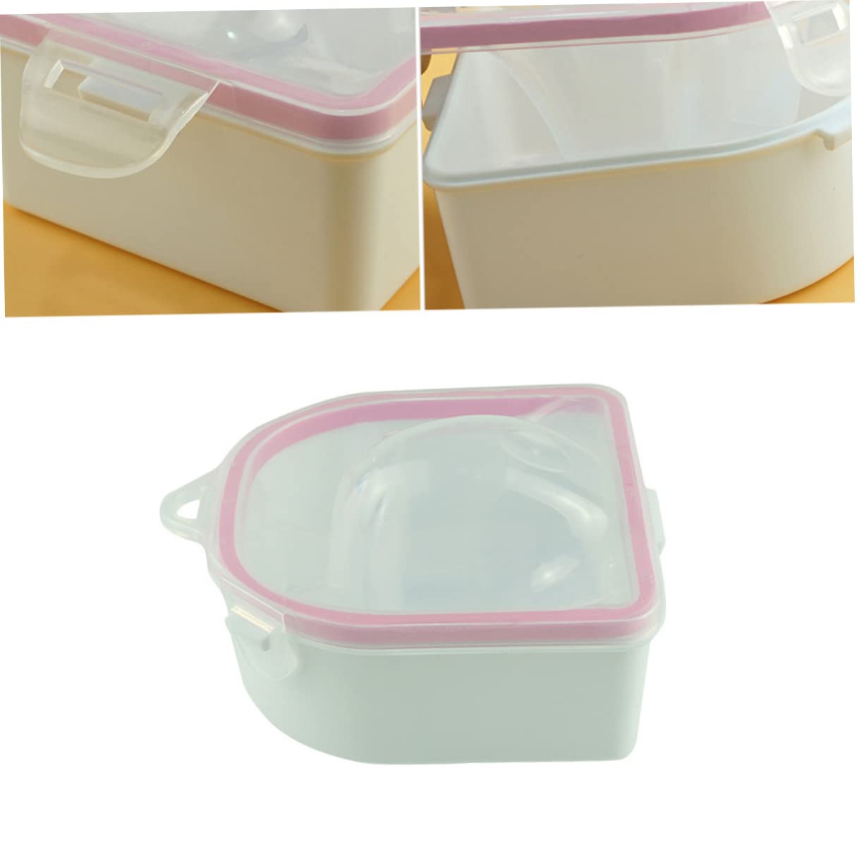 Beatifufu 3pcs Nail Soaking Bowls Manicure Nail Care Bowl Set Hand Soak Tray for Salon Home