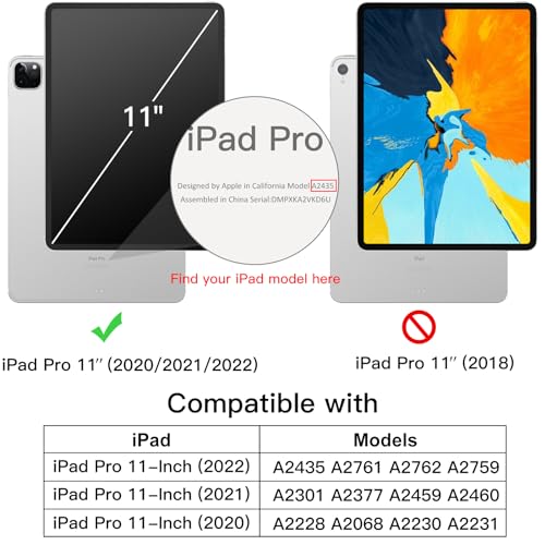 JETech Case for iPad Pro 11-Inch 2022/2021/2020 Model (4th/3rd/2nd Generation) - Image 2