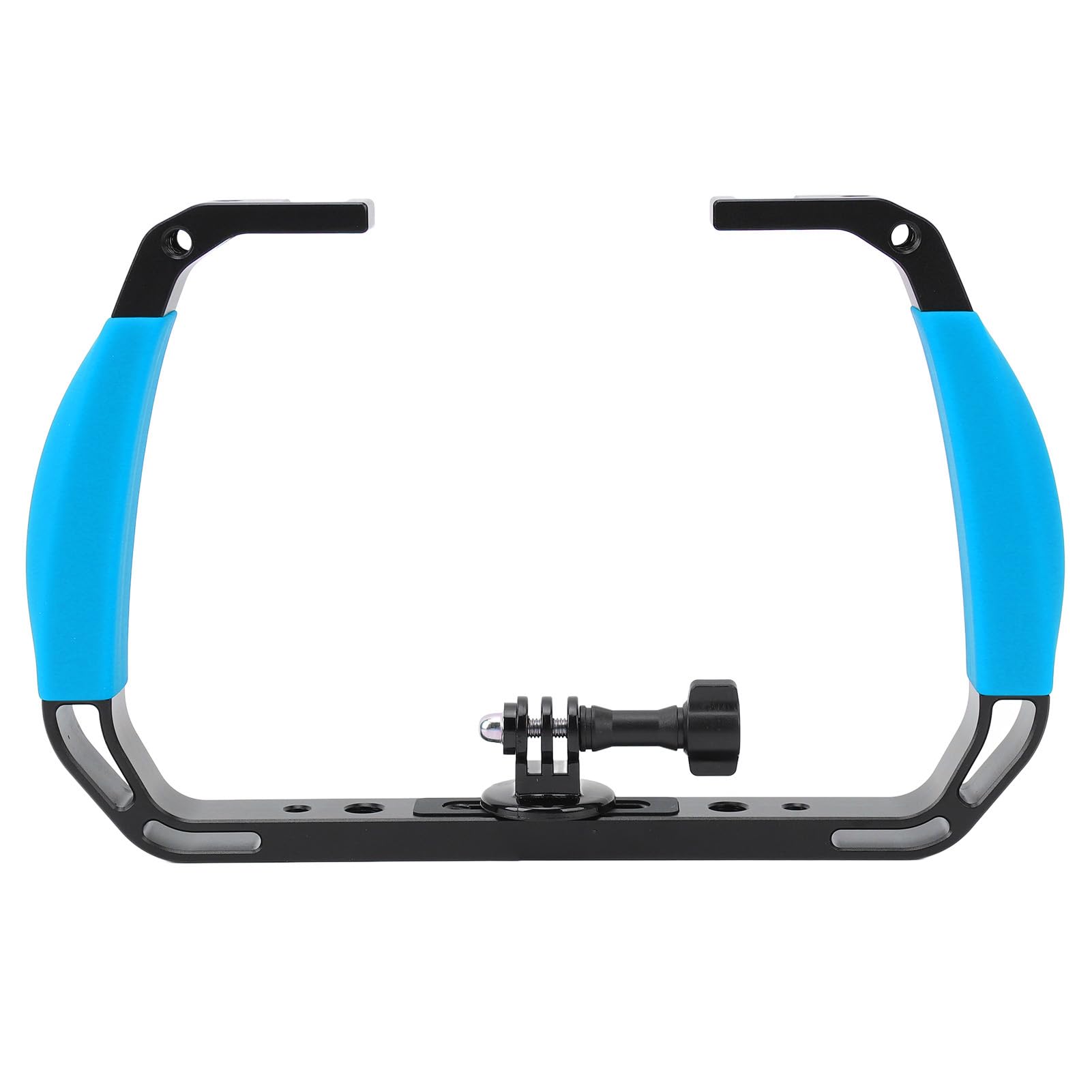 Underwater Diving Rig Stabilizer with Non Slip Grip for Action Camera Handle - for Diving Enthusiasts and Videographers - Aluminium Alloysilicone (Sky Blue)