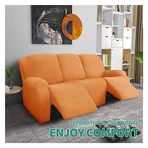 Funda de sillón para salón familiar protectora de sofás reclinables de 3 plazas 4