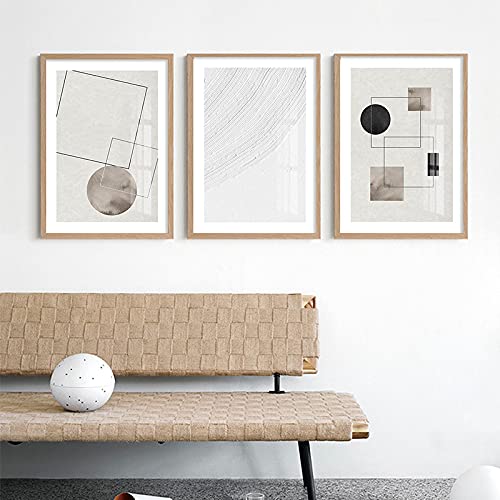 Minimaliste toile nordique abstraite pour creer un salon design et elegant