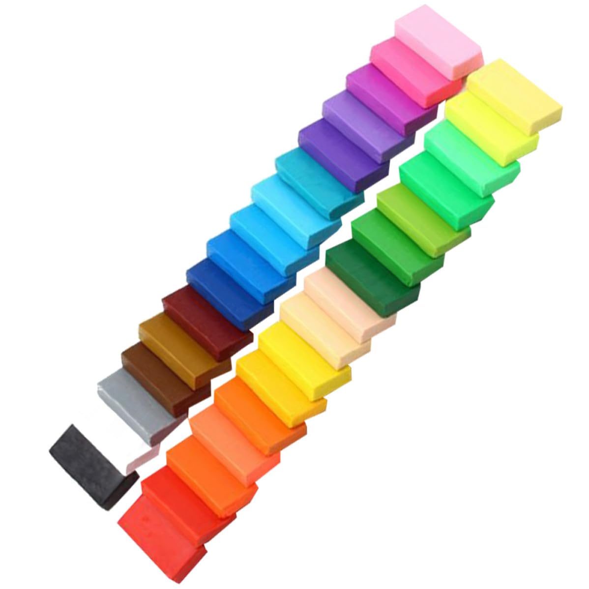Kit argile polymère sans odeur 32 couleurs pour occuper les enfants proprement à la maison