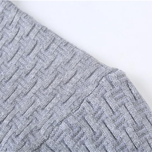 Men's V-Neck Slim Sweater Simple Fall Long Sleeve Thin Knitted Pullover Casual Fitted Jumper Top4