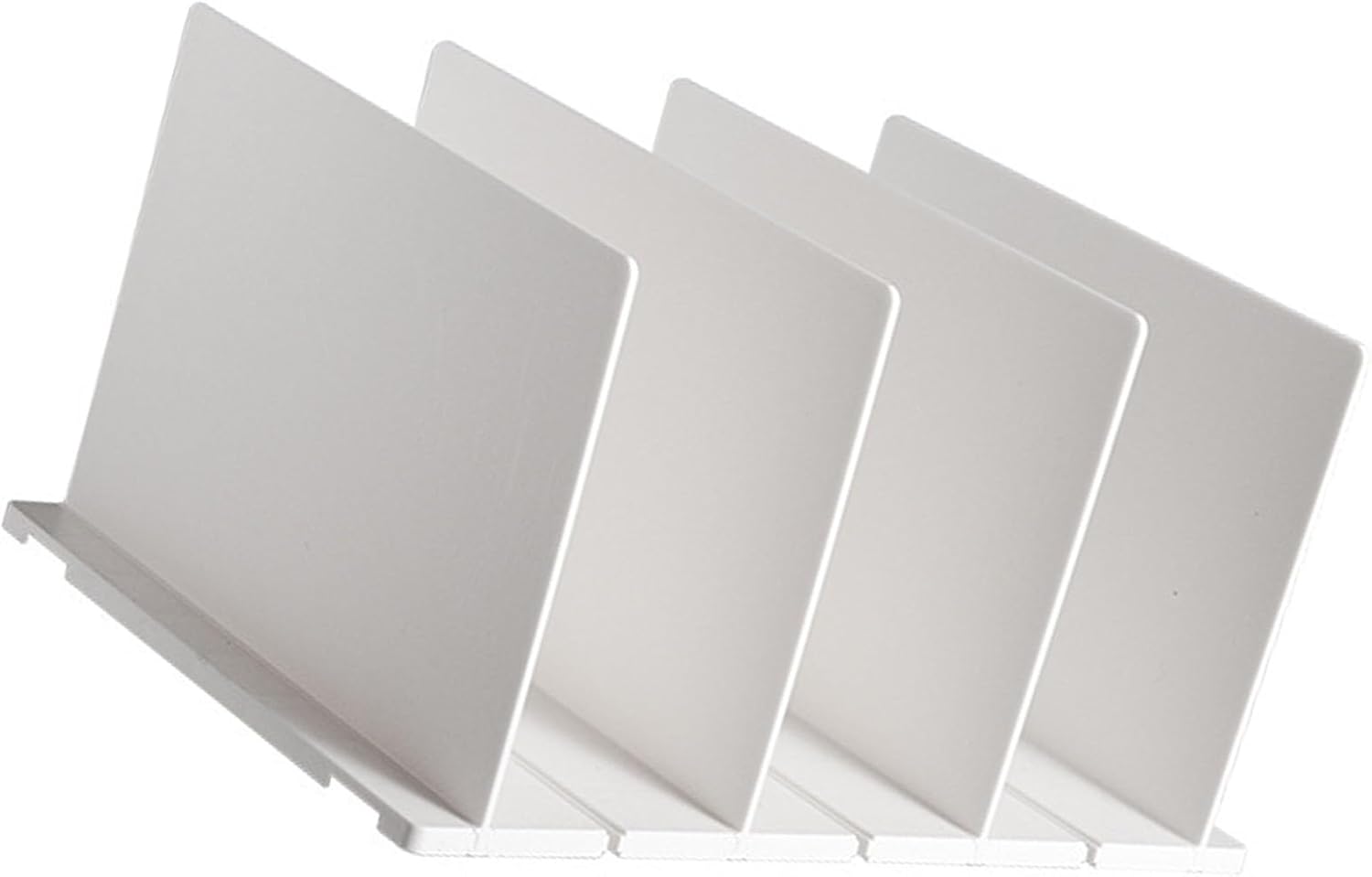 Shelf Divider White, Vertical Handbag Separator, Sturdy Pla Closet with Assembly, Space for Home Wardrobe Closet STO