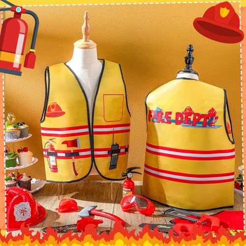 Disfraz de bombero para niños 2 piezas miniatura 2