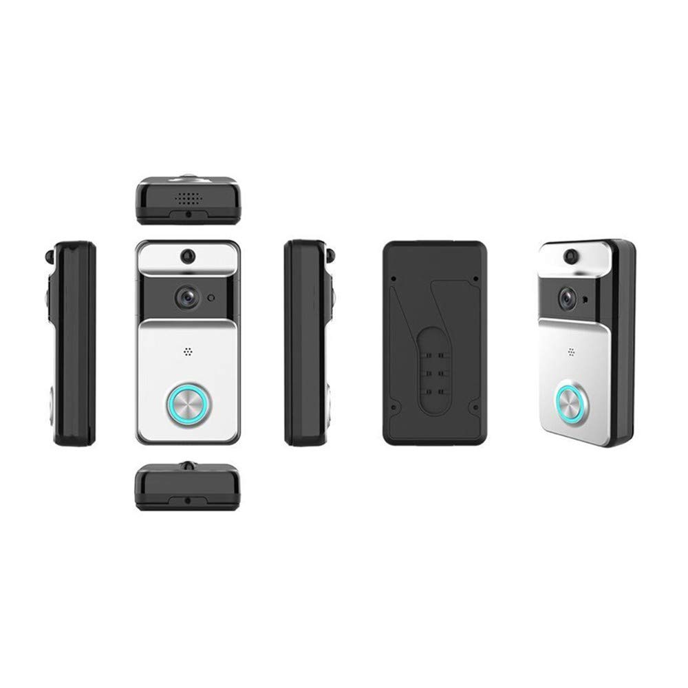 Videocitofono Video Campanello Wireless, Spioncino Digitale, WiFi Senza Fili 720P HD, Audio Bidirezionale, Peephole Door Camera 166 Gradi grandangolare, Sensore di Movimento