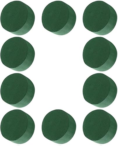 Miniatura 5 de VICASKY 10 piezas de espuma floral redonda de poliestireno artificial de flores secas y húmedas, bloques de espuma floral para arreglos de flores
