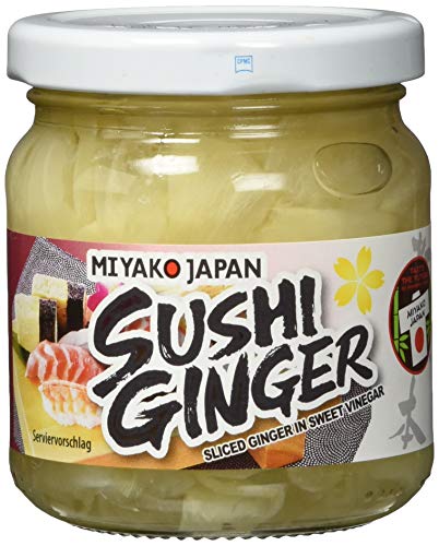 MIYAKO Ingwer, eingelegt, weiß ATG 110 g, 6er Pack (6 x 190 g) Cover