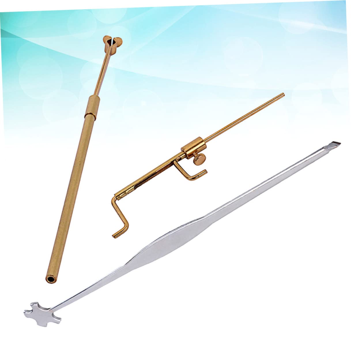 Toyvian 3pièces Kit Outils De Luthier Pour Réparation De Violon Ensemble De Fixation Et Mesure De Outils Légers Et Pour Musiciens Pour Ajuster La Hauteur Du Mât Sonore