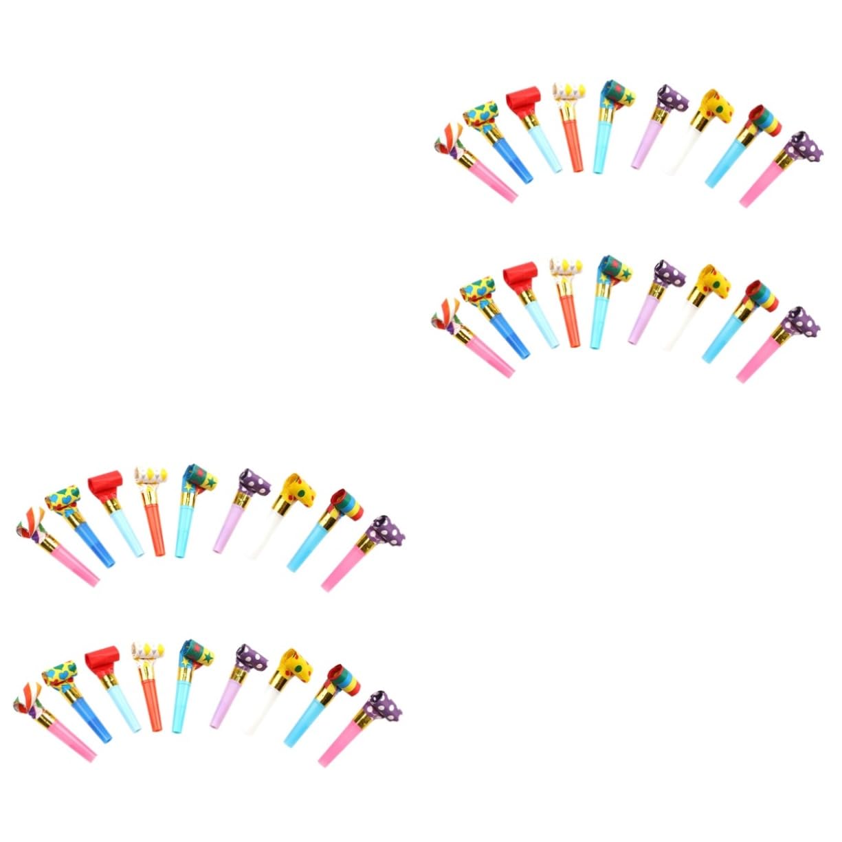 20 Stück Party Tröten - Bunte Krachmacher Für Geburtstag & Feiern