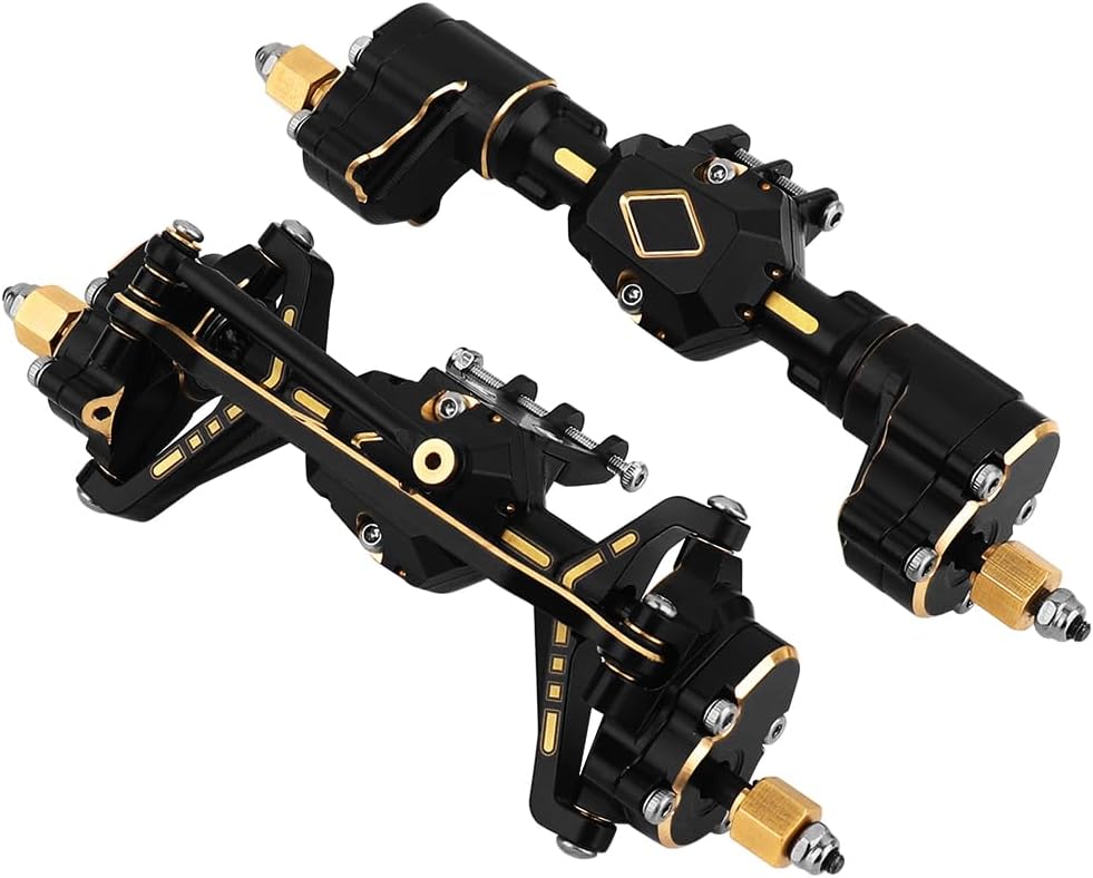 Brass Complete Portal Front Rear Axles for 1/18 RC Crawler Redcat Ascent-18 Heavy Duty Axle Metal Upgrades