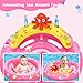 Baby Pool Float with Canopy, Inflatable Baby Swim Float with UPF50+ Sun Protection, Toddler Infant Pool Float with Toy Play Console Adjustable Safety Seat for Kids Girls Boys Aged 6-36 Months