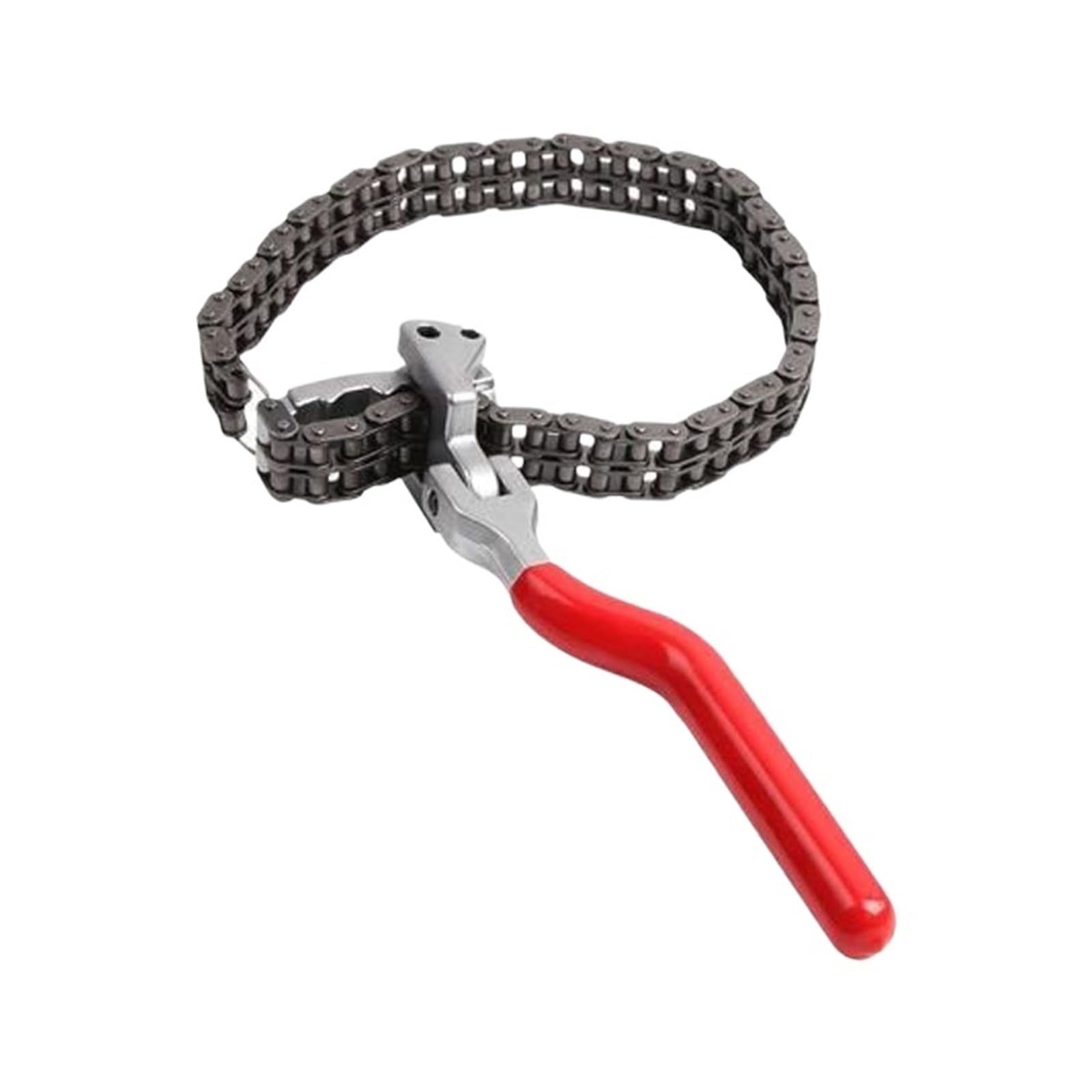 Llave de rejilla de aceite for coche, filtro de máquina de aceite, llave de filtro, herramienta de cambio de aceite de cadena pesada tipo esposas, desmontaje y montaje
