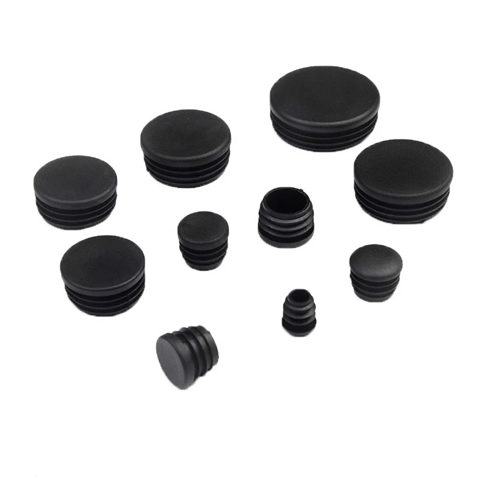 Antirutsch-Stuhlbein-Bodenschoner, 16 stücke Kunststoff Runde Innenstopfen for Stahlrohr-endkappen Slip Alloy Leiter Stuhlbeinabdeckung Möbelschutzpolster(20mm)