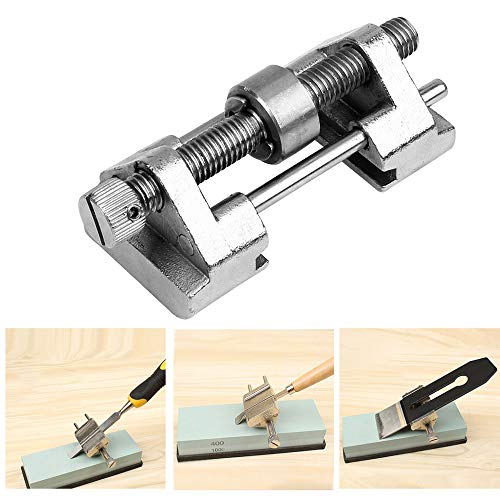 Honing Guide Jig for Wood Chisel Edge Sharpening Holder,Fixed Angle Knife Sharpener,Graver,Flat Chisel Hand Tool (Stainless Steel)