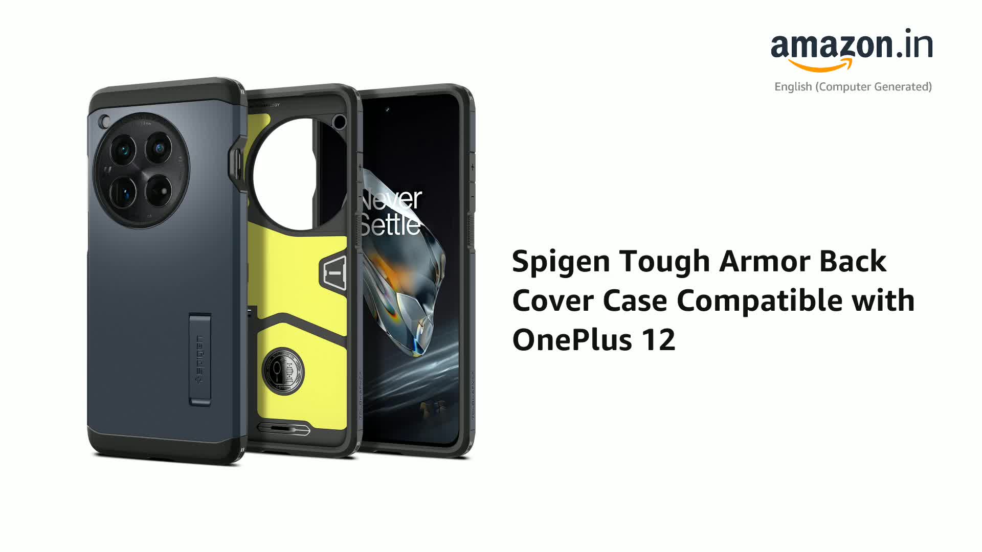 Spigen Tough Armor | OnePlus 12 Case [Kickstand] [Air Cushion