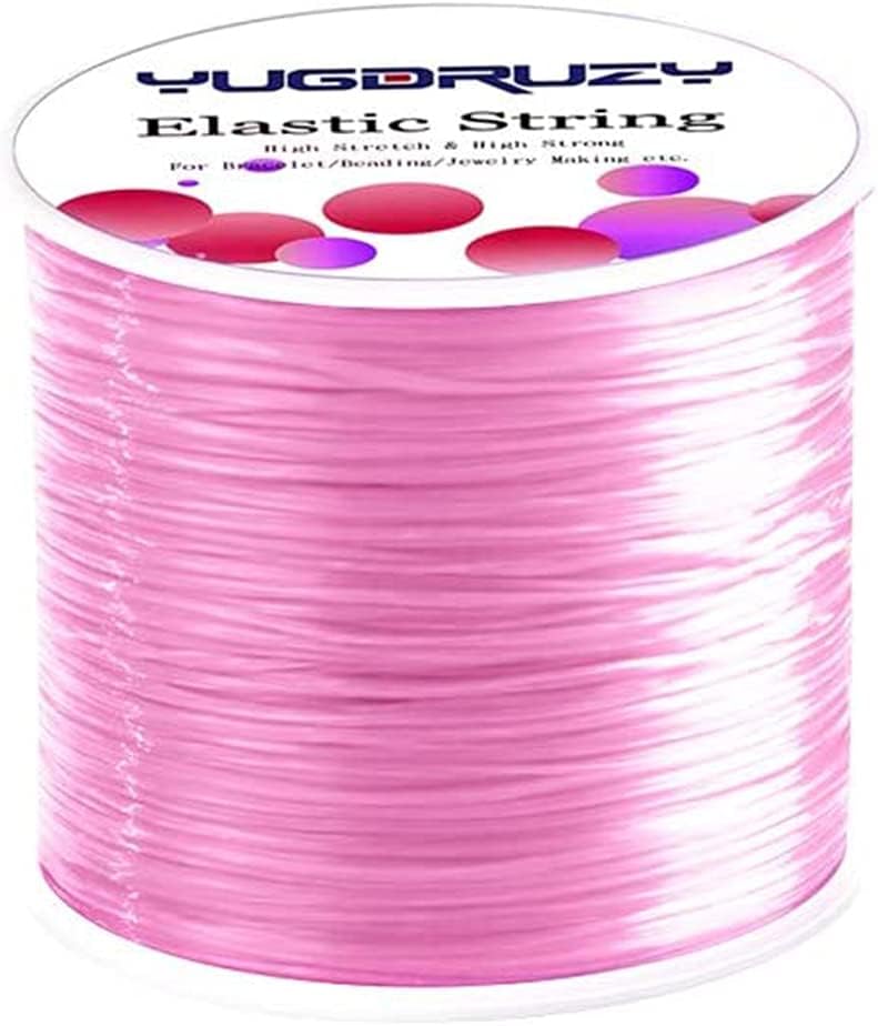 Elastic Bracelet String Cord 0.8mm Jewelry Cord Elastic Bracelet Rope for DIY Jewelry Making Bracelet Making (393ft)