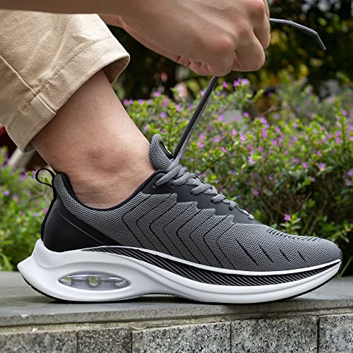 Autper Mens Air Running Shoes Lightweight Athletic Trail Tennis Sneakers For Gym Jogging Sport Darkgrey Us 11.5 #TOP5