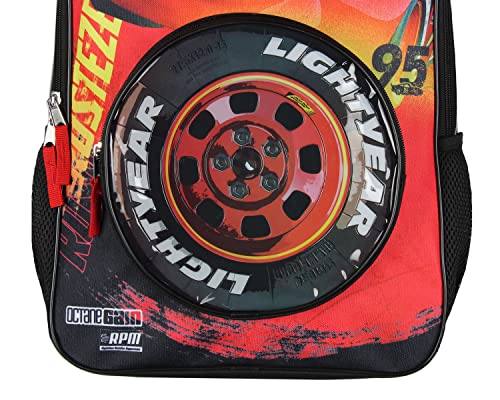 Disney Cars Lightning McQueen Backpack 3D Tire Pocket Travel School Backpack2
