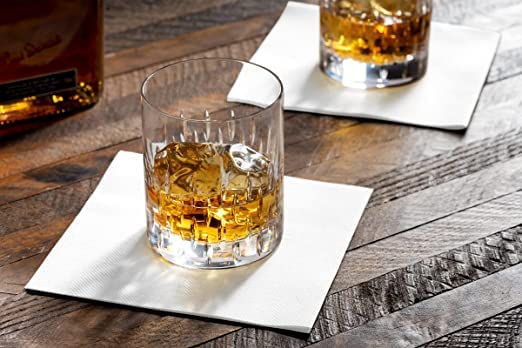 SUZZYVINE Tovaglioli da Cocktail Usa e Getta Per Bevande, Tovaglioli di Carta Simili a Un Panno, Ideali Per Matrimoni, Feste, Uso Ristorante, 20,3 x 20,3 cm,Confezione da 100