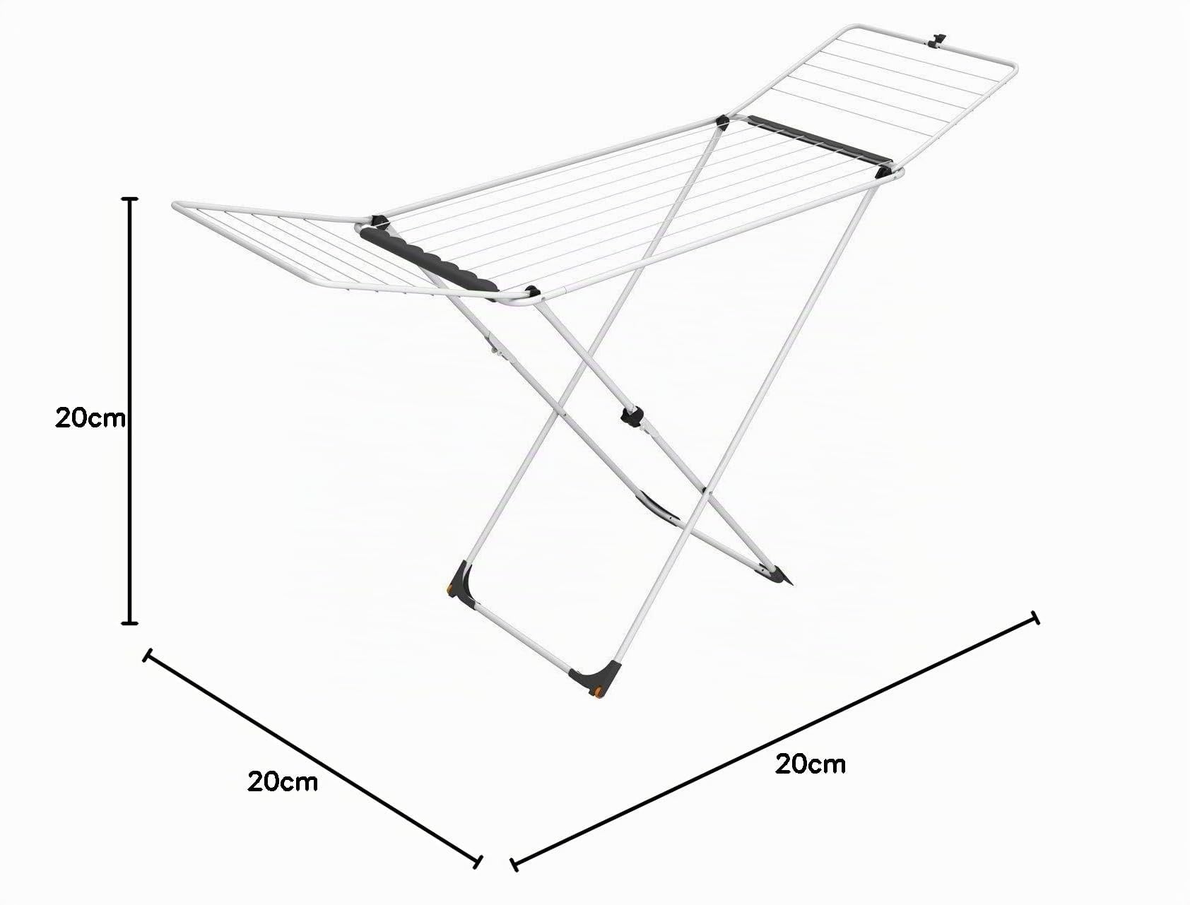 Vileda Viva Dry Style Stendino, Acciao/Plastica, Bianco, 5x128x54 cm