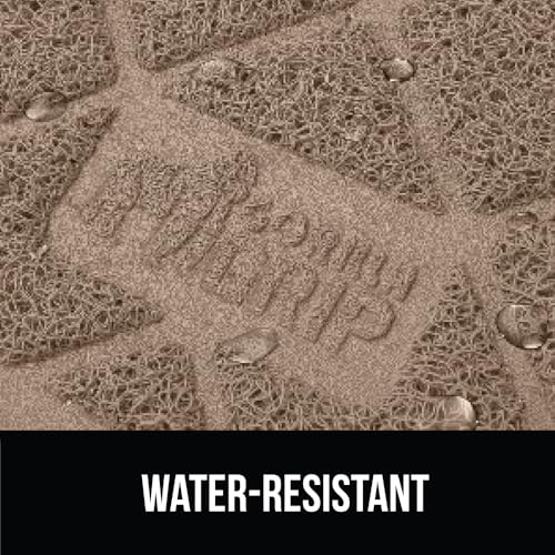 Image of Gorilla Grip Durable Cat Litter Mat (35x23), XL Jumbo, No Phthalate, Water Resistant, Traps Litter from Box and Cats, Scatter Control, Soft on Kitty Paws, Easy Clean Mats (Beige)