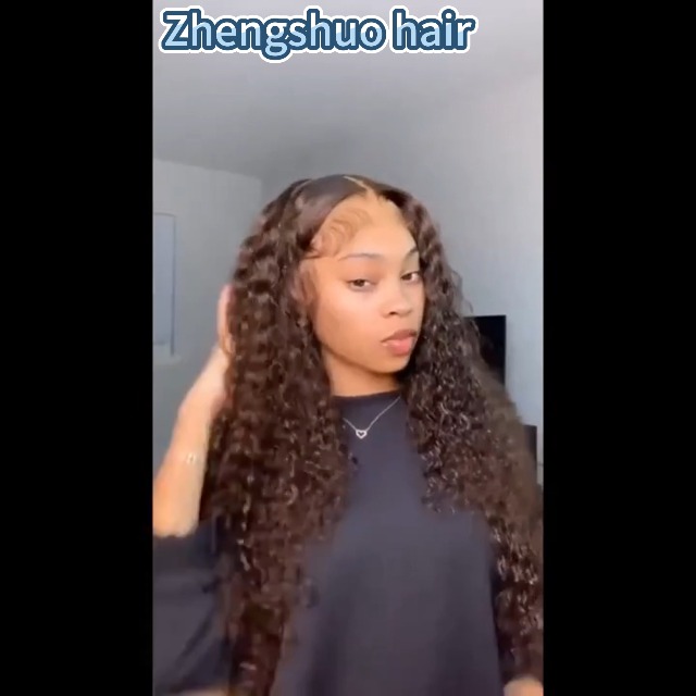 Amazon.com : Zhengshuo Chocolate Brown 13x6 Lace Front Wigs Human