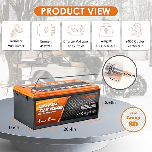Enjoybot 72V 65Ah Lithium Battery