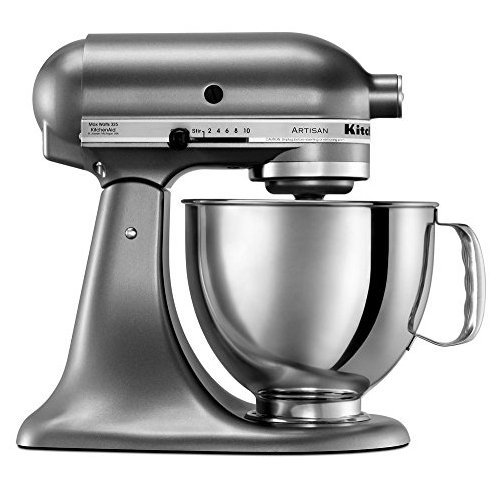 Image of KitchenAid Artisan Series with Pouring Shield Mixer, 5-Quart, Liquid Graphite