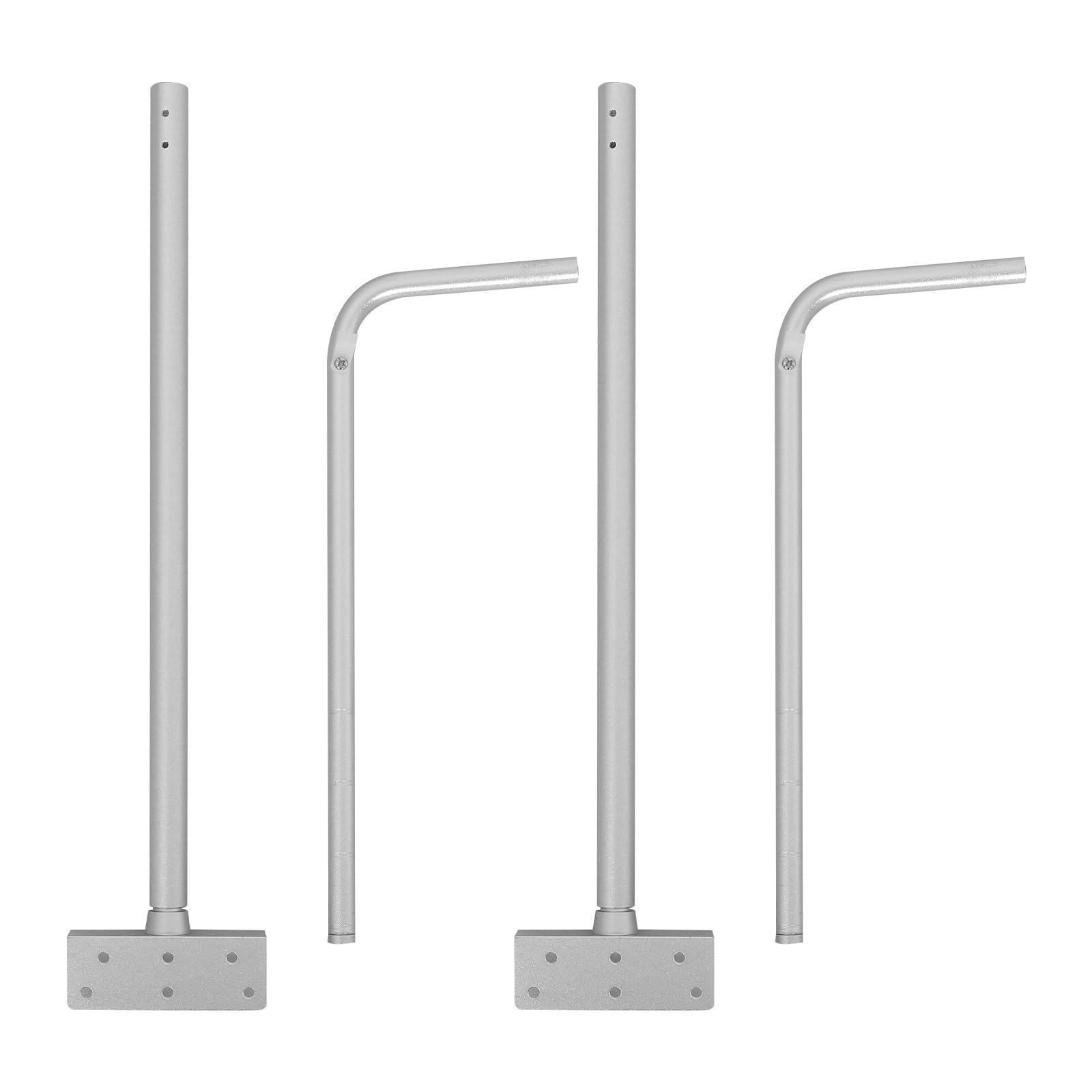 Ciieeo Aquarienleuchtenhalterung bis 20mm Glasdicke 2 Stück aus Aluminiumlegierung in Silber Stabile Montagehalterung Flexible Lichtanpassung für Aquarien für Aquarium und Büro
