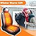 LGNORA Car seat Cushion, Heated seat Cushion, car seat Cover, 12v/24v car seat Cover, Plush Cushion, Suitable for Various Models Heater Cushion Seat Warmer for car (Black)