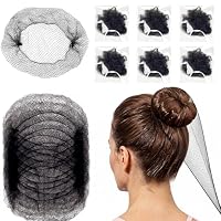 Produktbild von 100 Unsichtbare Haarnetze – Elastisch, Dünnmaschig, 45 Cm, Transparentes Design – Für Ballett, Hochzeiten, Parties & Arbeit