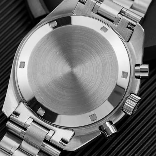 Image of watchdives WD1863 Men Chronograph Watch Japan VK63 Quartz Sports Watches 40mm Bubble Sapphire Crystal Wristwatch 100M Dive Watch