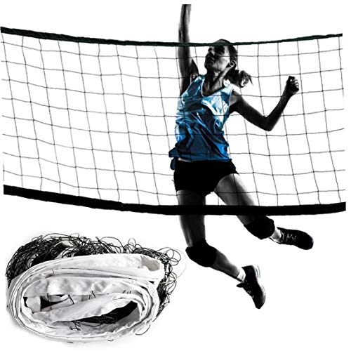 DierCosy Red del Voleibol Portable Blanco del Bádminton Red De Voleibol Neto Al Aire Libre Y Cubierta La Práctica De Deportes De Accesorios