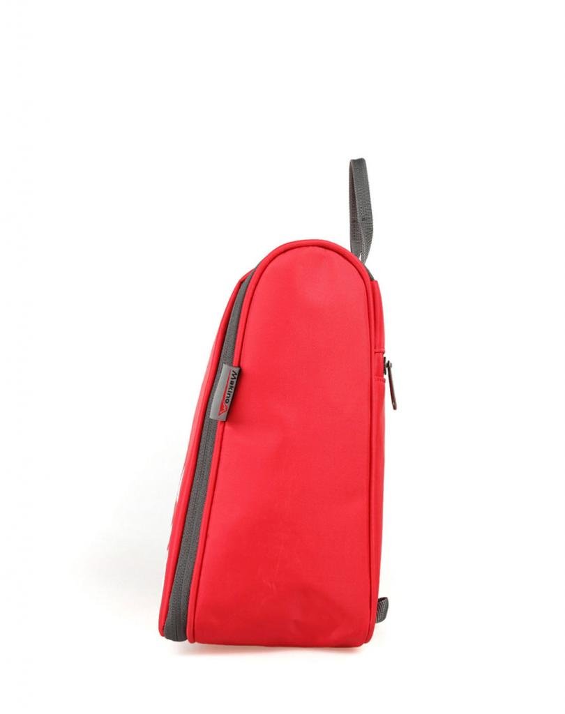 Makino Solid Color-Borsa Organizer per l'igiene personale esterno, impermeabile, Kit da viaggio rosso rosso